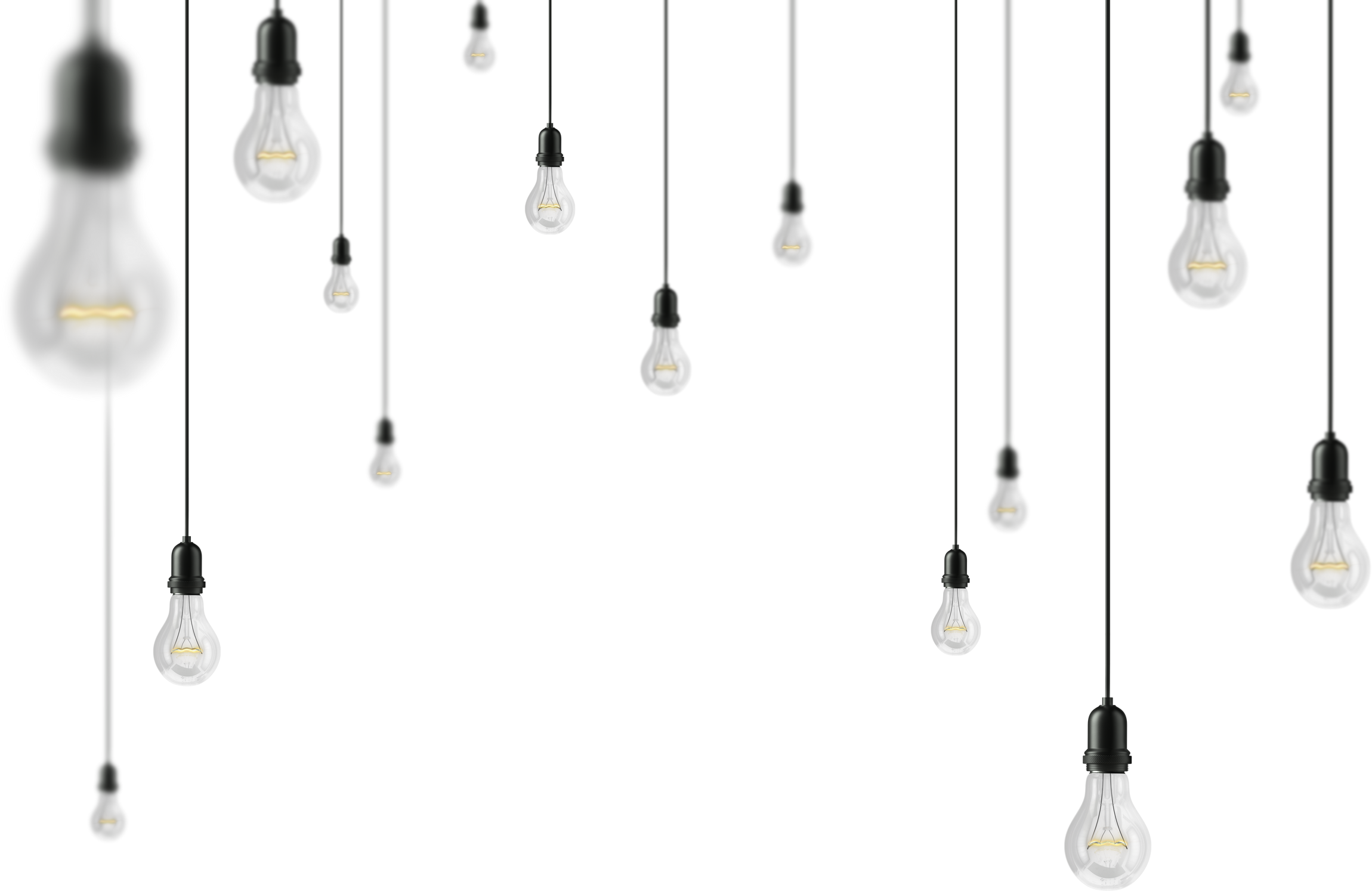 Lamp Light Bulbs. 3D Illustration